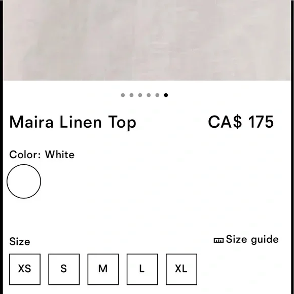 Reformation maira linen top new with tag - Picture 3 of 13